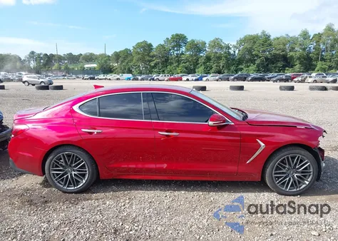 2019 Genesis G70 2.0T Advanced z USA, uszkodzony, nr VIN KMTG64LA7KU031655